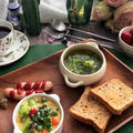 キャラウェイで簡単朝ごはん2品　野菜たっぷりフランとキャベツスープ