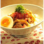 トマト牛丼。と　献立。
