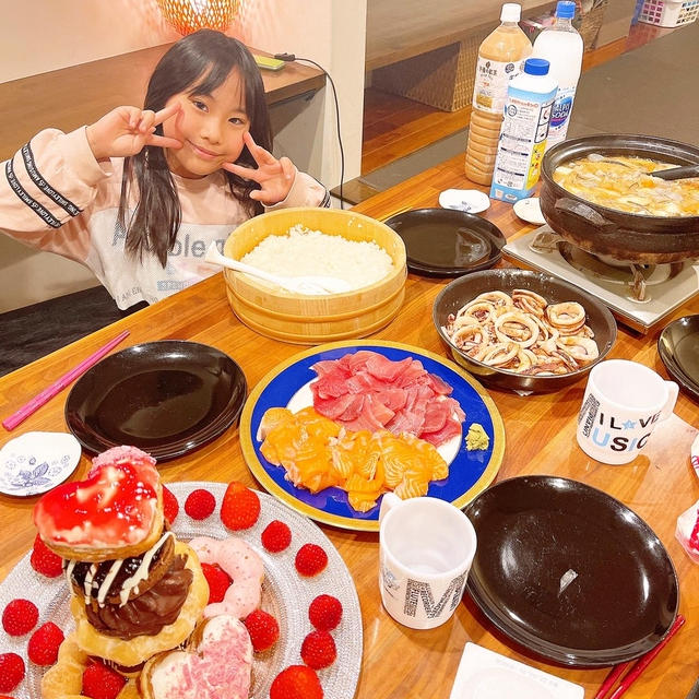 週末はお寿司パーティーです〜！！