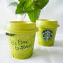 4月スタートIt's time to start!　スタバの抹茶プリン。。。