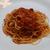 ツナと黒オリーブのトマトソースパスタ