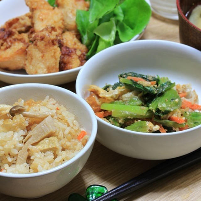 オットの弁当作りを兼ねた晩ご飯