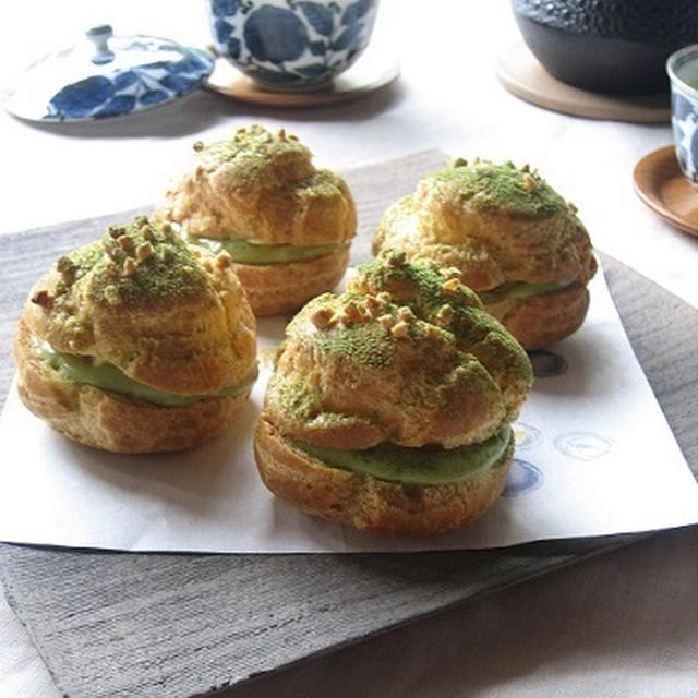 抹茶のシュークリーム♪