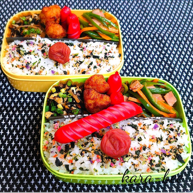 母とムスコのラブラブおソロ♪開けてビックリ!ウインナー弁当
