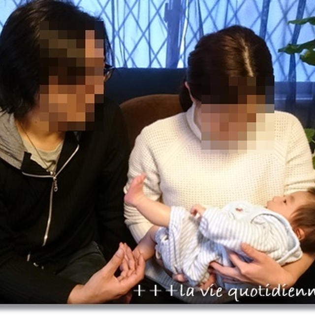 ダンナさんのパエリアと後輩君夫婦の来客♪