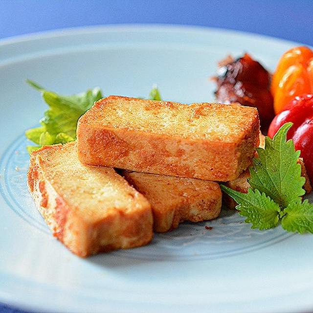 みそ漬け豆腐（もめん）のバター焼き♪