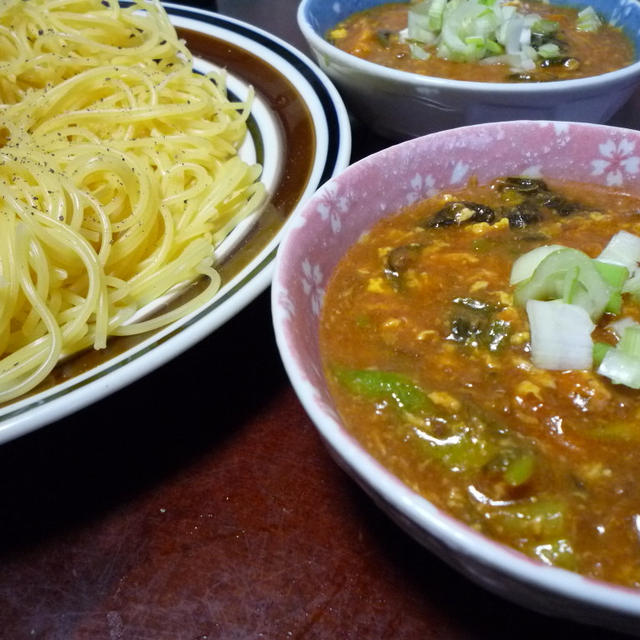 酸辣湯風つけスパゲティ