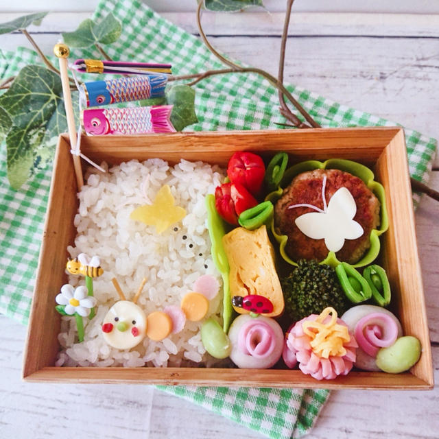 簡単 イモムシくん春弁当 デコ弁 のっけ弁 By とまとママさん レシピブログ 料理ブログのレシピ満載