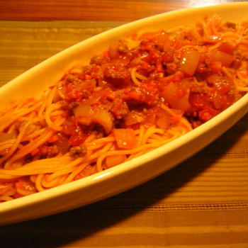 ミートソースパスタ