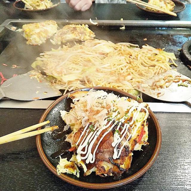 【食べ放題☆若竹でお好み焼きともんじゃ焼きと焼きそばヽ(=´▽`=)ﾉ】