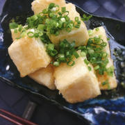 ほっとする味＊あんかけ揚げ豆腐/食パンレポ
