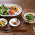 「納豆そうめんと長芋の甘辛焼き」ブランチ