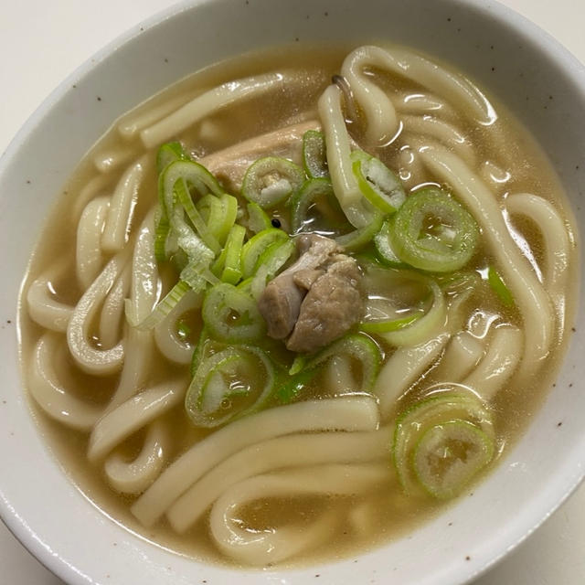 鶏白湯残り汁で 煮込みうどん♡