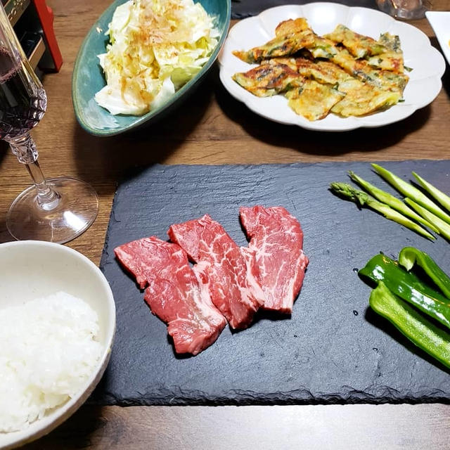 【めんつゆレシピ】チヂミ&キャベツのおつまみで焼肉パーティー