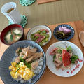 作る順番失敗した(TT)お昼ご飯
