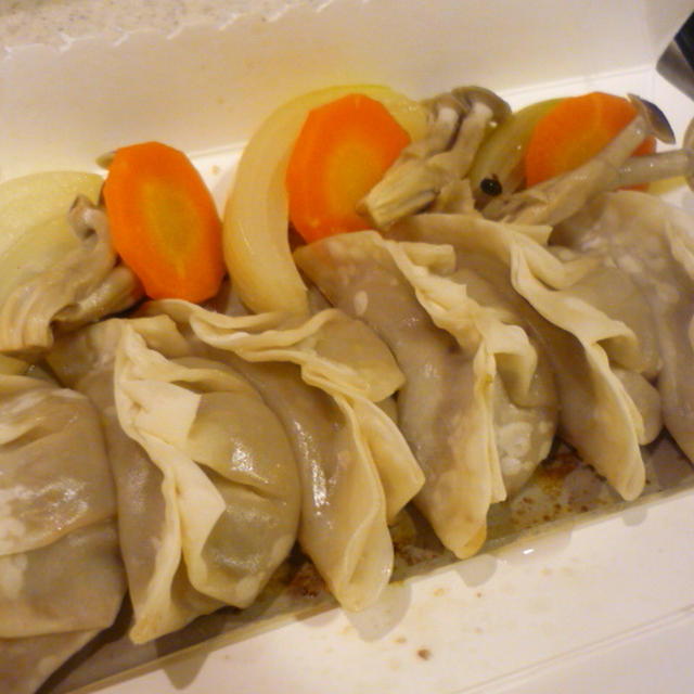 ポケットグリルであっという間に焼き餃子♪