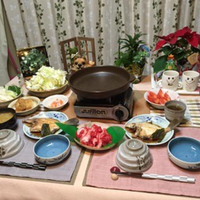 カワハギ煮付け&すき焼き！そして別腹
