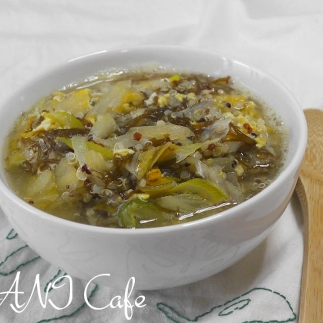 キヌアもずくスープ By Moana Laniさん レシピブログ 料理ブログのレシピ満載