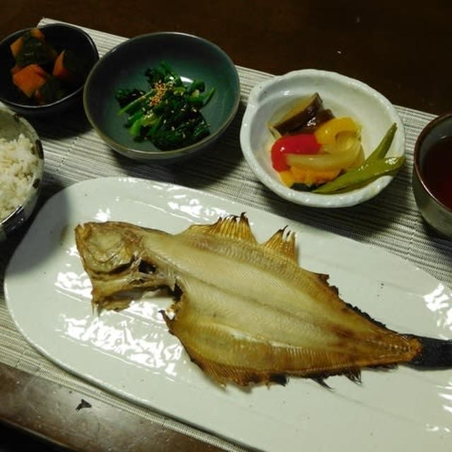 今晩は、山かれい定食にしました＾０＾