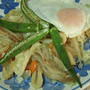 フライパン一つでオクラとえのき乗っけ野菜炒め