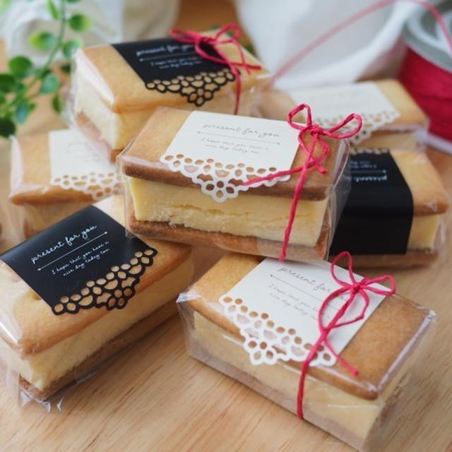 バレンタインにおすすめ♪チーズケーキのクッキーサンド