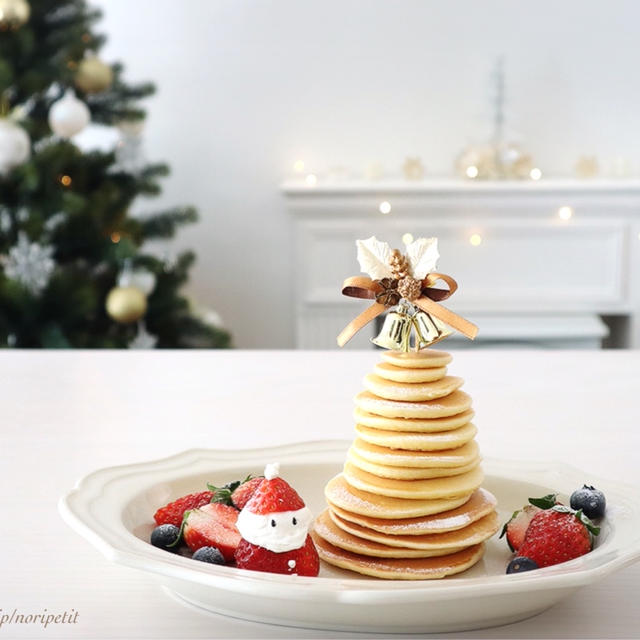 【vlog】おひとり様のクリスマスおやつ♡ツリーパンケーキ&いちごサンタ