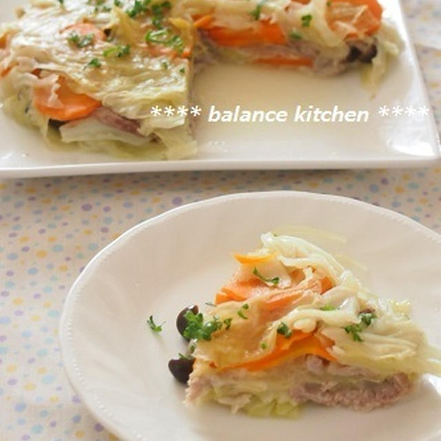 ほっとくだけ。ひと工夫で子供に人気！キャベツと豚肉のチーズミルフィーユ