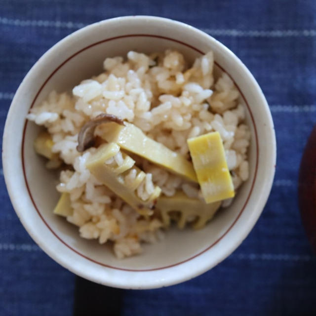 愛知県産：夫のたけのこで作る　たけのこご飯と刺身