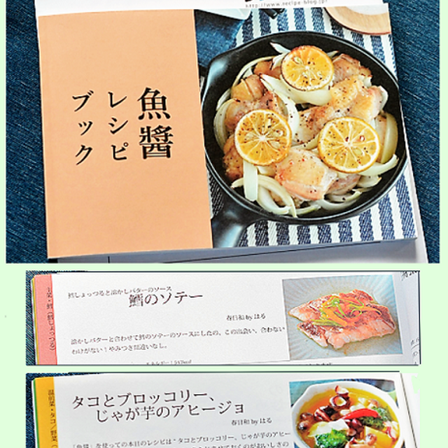 レシピ掲載の「魚醬レシピブック」 が届いたの♪検索１０ ! 