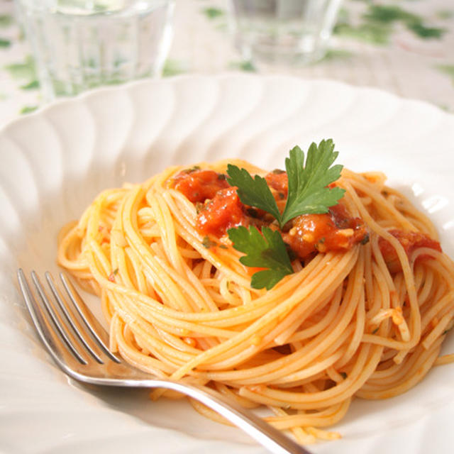 ミニトマトのスパゲッティーニ
