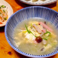 ☆ネギと卵とスパムのスープ