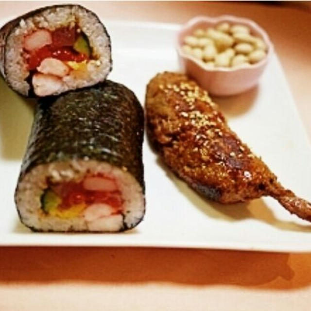 節分レシピ♡番外編・鬼の金棒・パンの恵方巻