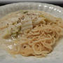 白菜のクリームパスタ