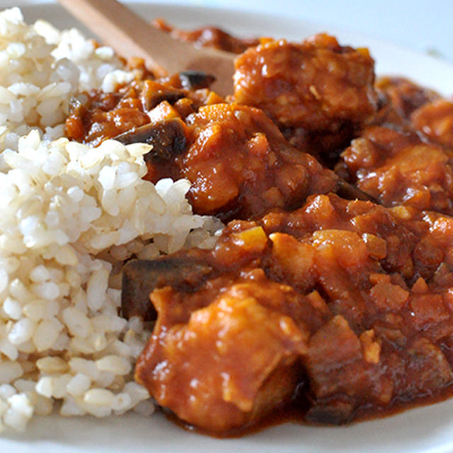 【豚ローススライスでトマトカレー】