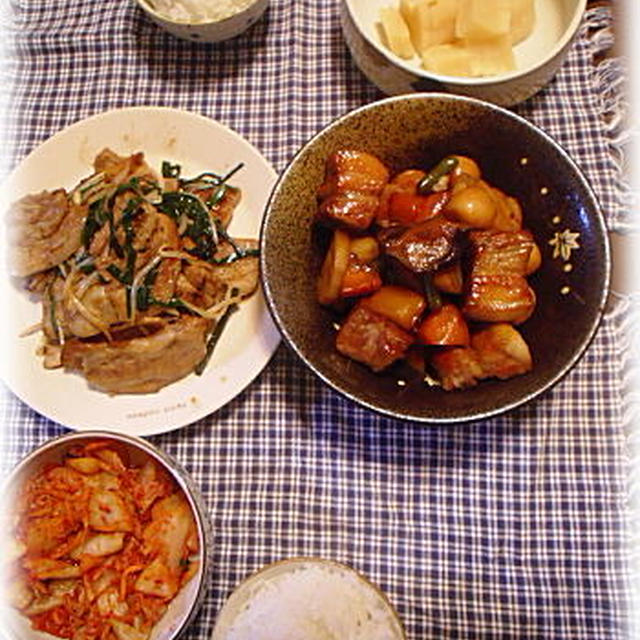 角煮風野菜の煮物