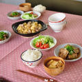 豚巻き茄子の唐揚げにとろ～り梅あんとレンチン鶏じゃが、好きな天ぷらベスト3