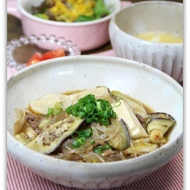具だくさん　ちょっと豪華な麻婆＾＾