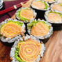 お花の飾り巻き寿司(動画レシピ)/Flower decoration sushi roll.