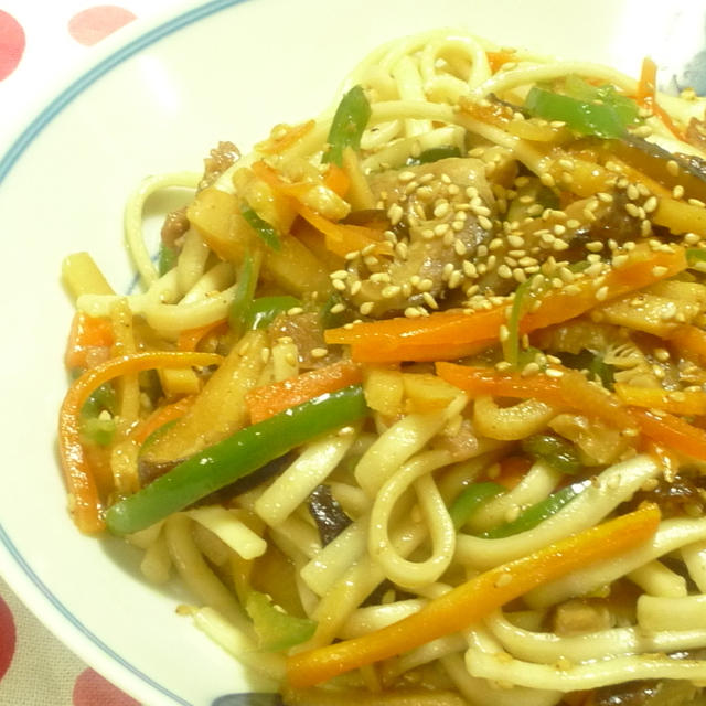 韓国風焼きうどん