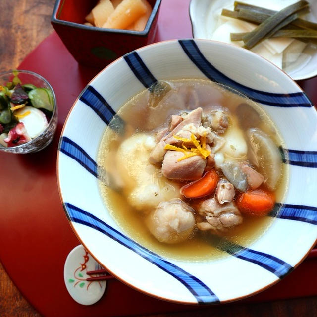 自家製お餅のお雑煮は美味しすぎて危険♪
