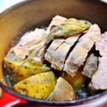 豚肉とジャガイモのシンプル煮込み、セージ風味