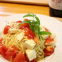 簡単！塩焼きそばアレンジ♪「トマトとチーズの冷やし焼きそば　＊パスタ風」