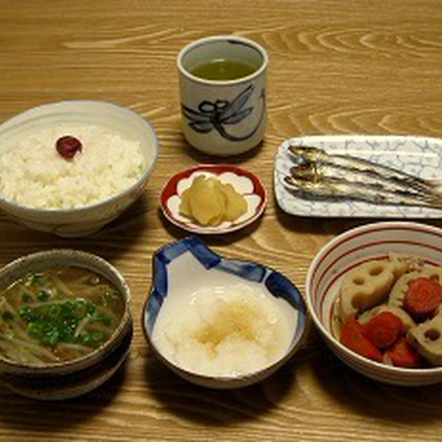 めざしと沢庵