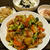 栗と鶏肉の炒め物