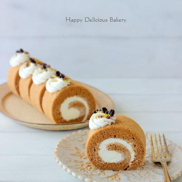 コーヒーロールケーキ By あいりおーさん レシピブログ 料理ブログのレシピ満載