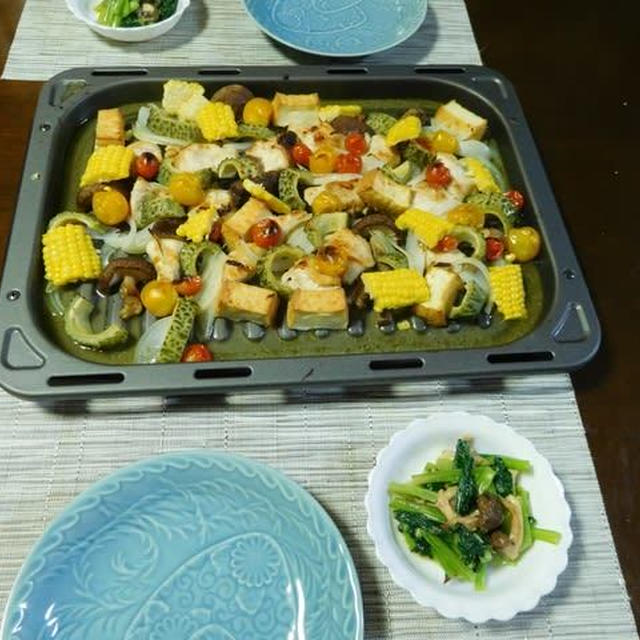 鶏胸肉と夏野菜のグリル焼き☆スパイス大使☆