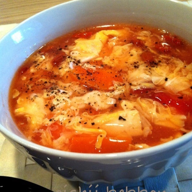 【推しレシピ】トマトと卵の中華スープ