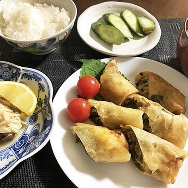 一気に冬です(^^;)&キノコのレモンバター和え