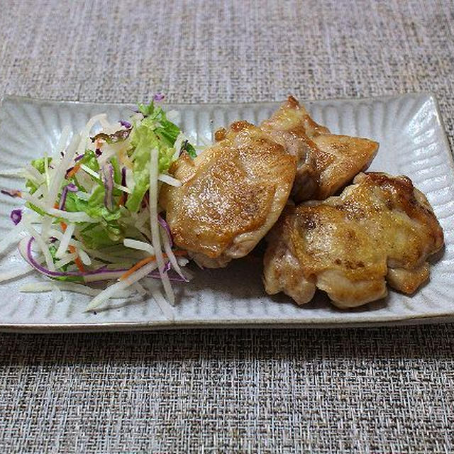 チキンソテーと酸っぱかった生ハムマリネ
