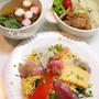 海鮮チラシ丼で晩御飯　お弁当